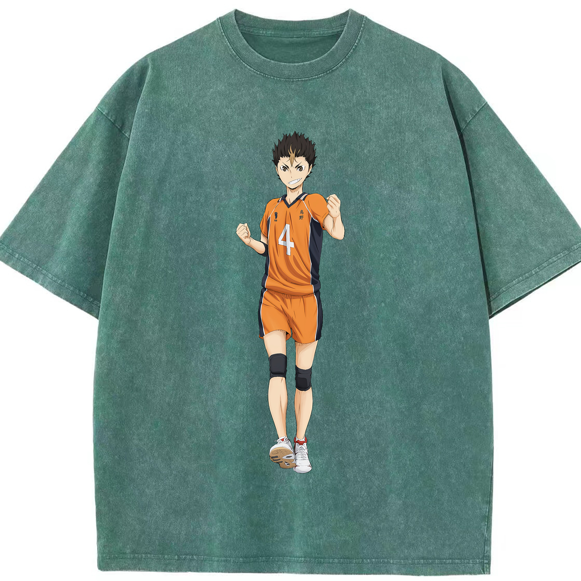 （画像用） ハイキュー!! Haikyu!! 綿100% ヴィンテージ風 半袖Tシャツ（フロントプリント）